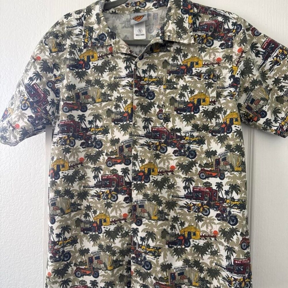 Kids Harley Davidson Button Up Shirt L 18